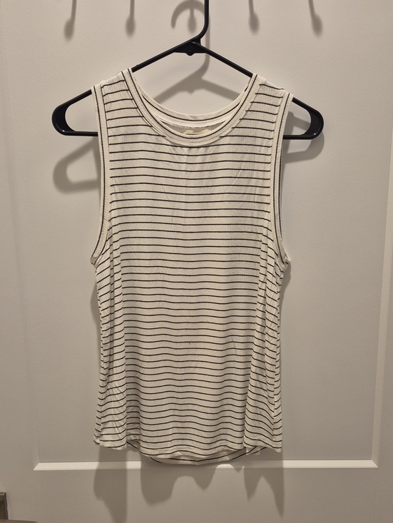 Thread & Supply Tops - Thread & Supply Cream Tank Top with Black Stripes